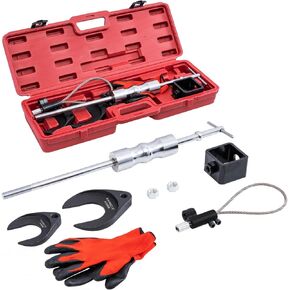 CXRCY Inner CV Axle Puller with 63mm 48mm CV Joint Fork and Outer CV Joint Adapter Steel Cable Adapter，CV axle Removal Tool with 5/8"-18 Slide Hammer