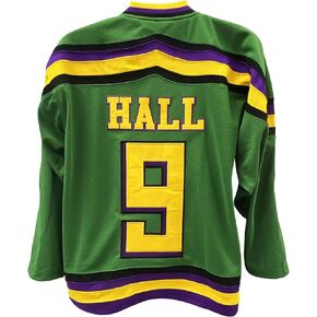 Jesse Hall 9 Ducks Deluxe المطرزة الهوكي Jersey