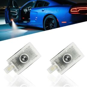 2Pcs Never Fade Car Door Lights Logo Projector for Dodge Charger 2006-2024,LED Car Welcome Lights Projector,Ghost Shadow Puddle Courtesy Step Lights(Bee Emblem)