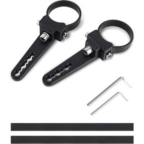 2 '' Bar Light Brackets Universal Bull Bar Roll Cage Clamp Mounts (زوج واحد) لشاحنة الطرق الوعرة ATV SUV