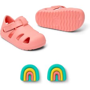 Ten Little Splash Sandals for Baby, Toddler & Kids, Adjustable, Closed Toe Water Sandals for Boys and Girls - Lightweight, Quick Drying Kids Water Shoes, and Flexible EVA with Traction - Pink Lemonade