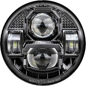 مصباح أمامي LED للدراجة النارية مقاس 7 بوصات معتمد من DOT SAE، متوافق مع Harley Davidson Electra Glide، Road King، Street Glide، Ultra Classic، Heritage Softail، Fat Boy، Switchback، Ultra Limited، Tri، CVO
