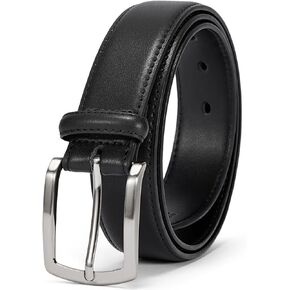 Bostanten Mens حزام جلدي أصلي حزام بني عارض للرجال 1 3/8 "حزام للعمل جينز الجولف مع صندوق هدايا