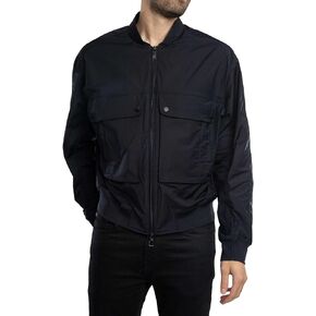 Armani Exchange Men's Logo Patch Pocket Bomber Jacket, Deep Navy, Medium