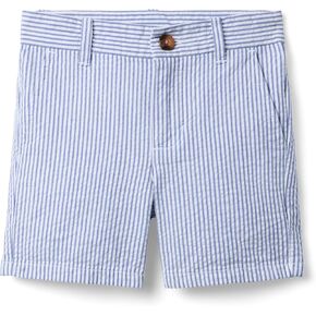 Janie and Jack Boys' Seersucker Flat Front Shorts (Toddler/Little Big Kid)