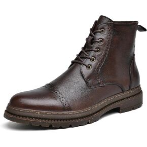 Arkbird Mens Oxford Bress Boots Fashion عرضية حقيقية من الجلد Brogue Chukka الكاحل للرجال