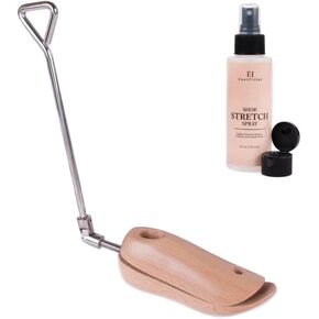FootFitter Boot Instep Stretcher & Vamp Raiser Bundle- Boot Stretcher & 4oz. Shoe Stretching Spray (Men’s Large 11.5-13)