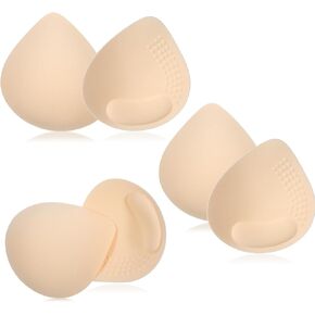 3 Pairs Pairs Bra Pads Inserts, Triangle Breathable Bra Inserts Sew in Bra Cups for Dresses, Sport Bra Pads Bathing Suit Inserts