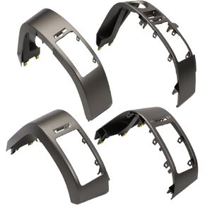 4pcs مركز الجانب الأيسر واليمين الداخلي A/C Dash Air Vate Trim متوافق مع 2004-2009 Prius 1.5L استبدال 55670-47060 ، 55680-47020 ، 55475-47020 ، 55474-47020
