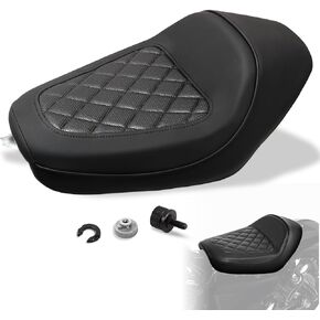 WOWTK Front Driver Rider Solo Seat for Harley Sportster Iron 883 1200 XL883 XL1200NS Forty-Eight XL1200X 2010-2022