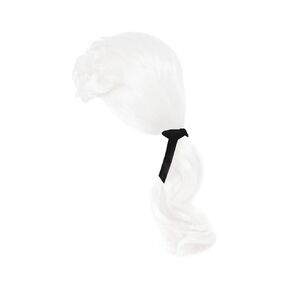 2Pcs Colonial Wig Powdered Wig Judge Costume Funny Wigs for Halloween Cosplay Party