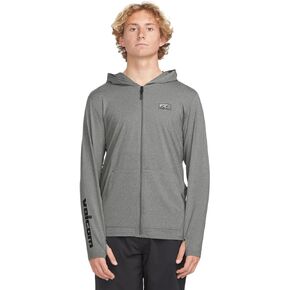 VOLCOM MEN MEDSTONE LOOSE FIT ZIP HOOD UPF 50+ Long Sleeve Rashguard