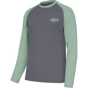 Riverruns Sun Protection Long Sleeve Shirts Rash Guard Shirts Ice-Cool Quick Dry Swim Shirt Fishing Sports Shirt
