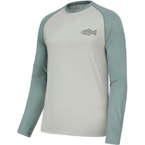 Riverruns Sun Protection Long Sleeve Shirts Rash Guard Shirts Ice-Cool Quick Dry Swim Shirt Fishing Sports Shirt#1013 in Kuwait