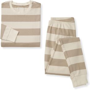 Burt's Bees Baby Women's Organic Cotton Mommy & Me Rugby Stripe Pajama Set