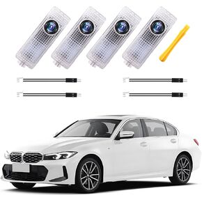 2PC Car Door Light Projector, Customized Logo Door LED Lights Compatible with 1/2/3/4/5/6/7/X/Z/M/GT Series B Car Accessories