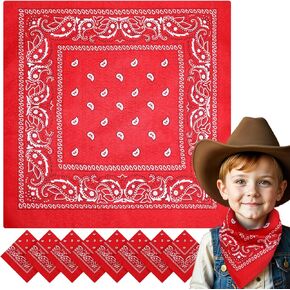 SIBBA 50 PCS وشاح أحمر BANDANAS 22 × 21 "Bandanas البوليستر للجنسين للنساء وشاح متعدد الأغراض متعددة الأغراض ، عصابات ، ناعم رفيع كبير مناديل مربعة كبيرة