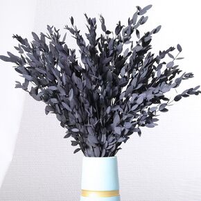 Dried Eucalyptus Leaves Real Preserved Stems, Fresh Eucalyptus Garland Branches for Shower, Dried Plant Live Bundle Purple Leaves for Wedding Wreath Party Home Fragrance Vase Decor