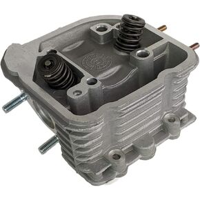 Redcap 170cc Gy6 61mm Big Bore Cylinder Head Assembly for GY6 169CC & 200CC Lochans 200 ، Taotao Bull 200 مع تباعد مسمار 57 مم - نوع K -Block Expection (Engine LF161QMK)