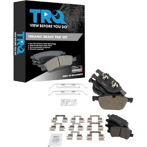 TRQ Brake Pads Ceramic Compatible with 2010-2015 Volvo XC60