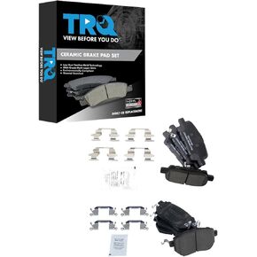TRQ Brake Pads Ceramic Compatible with 2003-2005 INFINITI FX35 FX45 2005-2006 Nissan Altima 2004-2008 Maxima 2003-2012 Murano