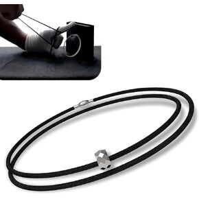 Car Window Breaker Wrist Strap, Fashion Diamond Stytle Window Breaker Bracelet, Tungsten Steel Beaded Broken Window Wristband, Universal Car Emergency Safety Escape Tool (Silver)