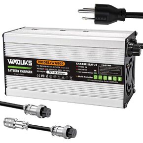 72V 8A حمض الرصاص AGM GEL VRLA OPZV Charger المستخدمة لبطارية حمض 72 فولت مع الإخراج GX16-3PIN 1+ 3-/GX16-3PIN 1+ 2- شاحن ذكي الموصل