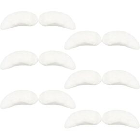 6 Pairs Santa Claus White Eyebrows Mad Hatter Eyebrows Old Man Eyebrows Self Adhesive Fake Eyebrows Bushy Eyebrows False Facial Hair Christmas Costume Accessories for Adults Costume Facial Hair