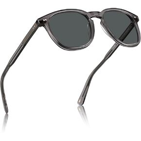 CARFIA Acetate Polarized Sunglasses for Men UV Protection Hand-Crafted Frame CA5285L
