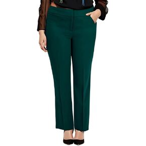 Kasper Women's Fly Front Slim Pant (Unlined)