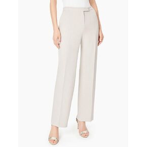 Kasper Women's Tab-Waist Straight-Fit Modern Dress Pants (Summer Straw, 16)