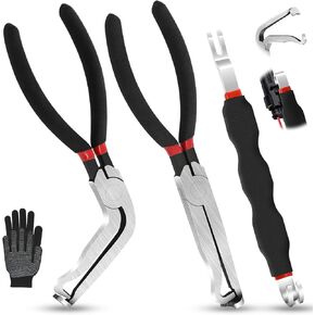 3Pcs Electrical Disconnect Pliers 37960, HYLEBOR 37980 60° Automotive Connect Plier for cars, 13120 Electrical Connector Separator, Fuel Line Petrol Clip Pipe Pliers for Push Tab Style Plugs