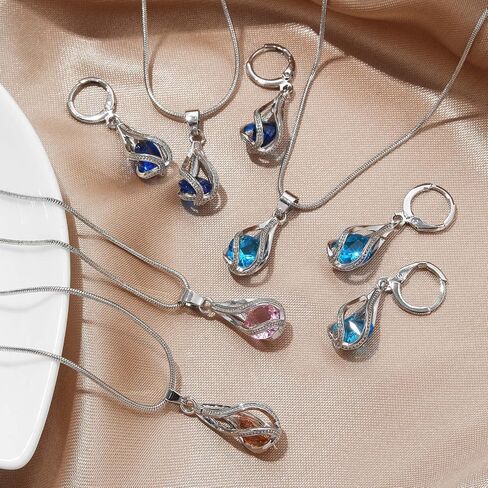 مجموعات المجوهرات الفضية IFKM للنساء Rhinestone Crystal CZ Bridal Birlidal Accessories أقراط قلادة في حفل زفاف حفلة عيد ميلاد حفل زفاف in Kuwait