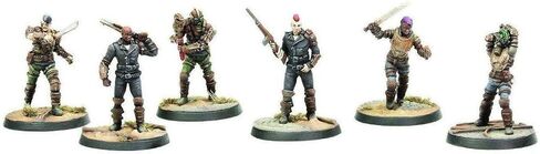 Modiphius Entertainment Fallout Wasteland Warfare: Raiders - The Forged - 6 مصغرات من الراتنج غير المطلية، تتضمن قواعد ذات مناظر خلابة، وأشكال بمقياس 32 مم، وأشكال مصغرة للعبة لعب الأدوار على الطاولة in Saudi Arabia