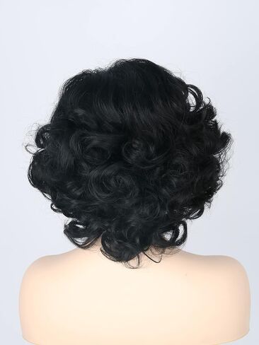 Old Lady Wigs for Women Short Curly Gray Granny Wig Old Lady Costume for Woman Halloween Costume 5 Piece Wig in Saudi Arabia