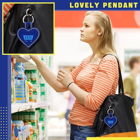 Quelay 3 Pcs Quarter Holder Keychain Shopping Cart Quarter Holder for Mother's Day Grocery Gift Supermarket Shopping Lovers in Kuwait