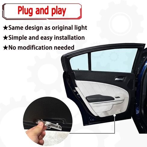 Never Fade Car LED Door Lights Projector Courtesy Welcome Light Ghost Shadow Light Logo Compatible With QX56 2004-2010 QX60 2014-2017 JX35 2013-2017 Puddle Light Accessories in Saudi Arabia