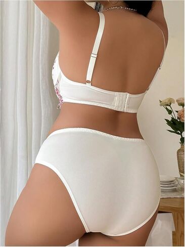 Oyoangle Women's Plus Size 2 قطعة الملابس الداخلية مجموعة الملابس الداخلية للملابس الداخلية in Kuwait