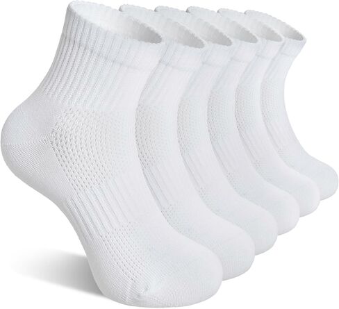 DoSmart Kids Ankle Socks Boys Girls Youth Teen Athletic Short Cotton Breathable Quarter Seamless Running Sock 6 Pairs in Saudi Arabia