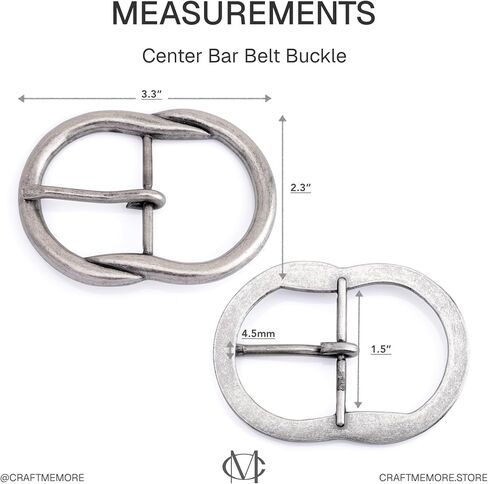 CRAFTMEMORE Classic Oval Design Belt Buckle for 1.5 Inch Wide Belts – Vintage Style Replacement Belt Buckle HRBK D8132 in Saudi Arabia