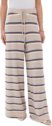 LE BOP Women's Striped Wide Leg Pants in Saudi Arabia