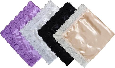 26 '' Lap Accf Silk Feelk Accves with Strims Lace Lap Coverchief Covers Lap Coverts for Women in Church in Kuwait