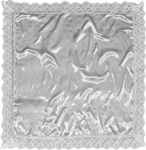 26 '' Lap Accf Silk Feelk Accves with Strims Lace Lap Coverchief Covers Lap Coverts for Women in Church in Kuwait