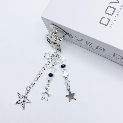 Cute Keychain Aesthetic Y2K Keychain Accessories Heart Butterfly Strawberry Bear Key Chain for Keys Bags Women Gifts in Saudi Arabia