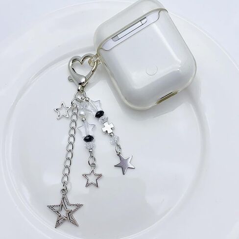 Cute Keychain Aesthetic Y2K Keychain Accessories Heart Butterfly Strawberry Bear Key Chain for Keys Bags Women Gifts in Saudi Arabia