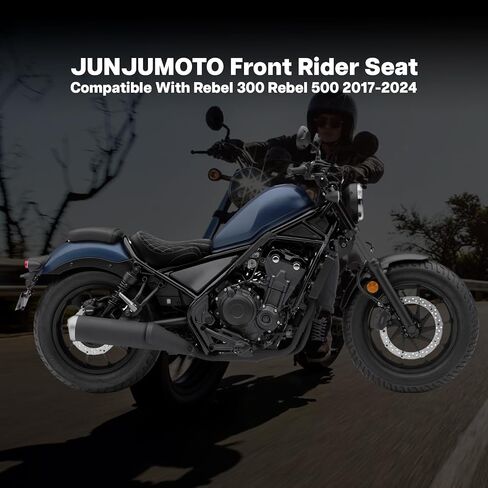 دراجة نارية راكب مقعد منفرد وسادة السيليكون متوافقة مع المتمردين 300 CMX300 REBEL 500 CMX500 2017-2025 in Kuwait
