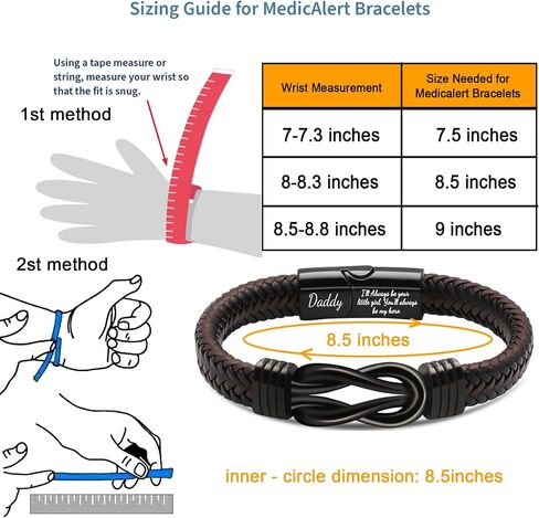 JoycuFF Fathers Day Birthday 𝗚𝗶𝗳𝘁𝘀 𝗳𝗼𝗿 𝗗𝗮𝗱 𝗳𝗿𝗼𝗺 𝗗𝗮𝘂𝗴𝗵𝘁𝗲𝗿, Daddy Best Dad Ever Stainless Steel Leather Knot Bracelets for Men in Saudi Arabia