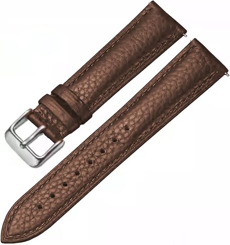 Genuine Leather Watch Band Hand-Stitched Texture Padded Italian Leather Strap Quick Release 12mm 13mm 14mm 15mm 16mm 17mm 18mm 19mm 20mm 21mm 22mm 23mm 24mm Replacement Band for Women Men in Kuwait