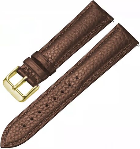 Genuine Leather Watch Band Hand-Stitched Texture Padded Italian Leather Strap Quick Release 12mm 13mm 14mm 15mm 16mm 17mm 18mm 19mm 20mm 21mm 22mm 23mm 24mm Replacement Band for Women Men in Kuwait