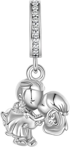 10 Pack Charms Sets 925 Sterling Silver fits Bracelets and Necklace Pendant Bead Charms Jewelry Gift for Women Family Friends in Saudi Arabia